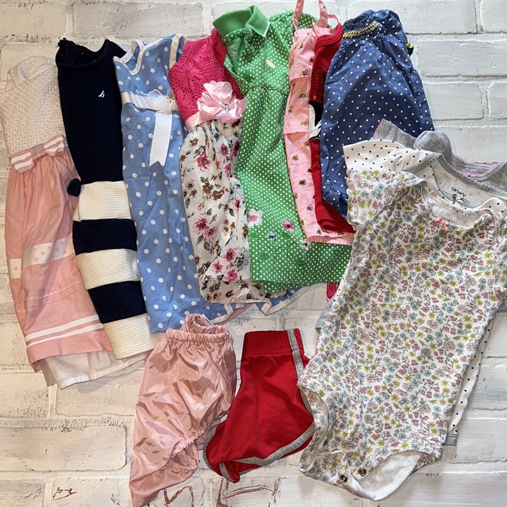 Babygirl toddler 18m spring & summer dress top onesie bundle!!